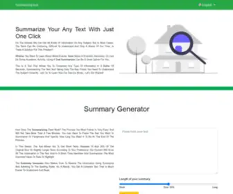 Summarizing-Tool.org(Summary generator) Screenshot