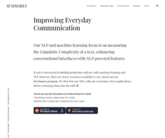 Summarly.com(Improving Everyday Communication) Screenshot