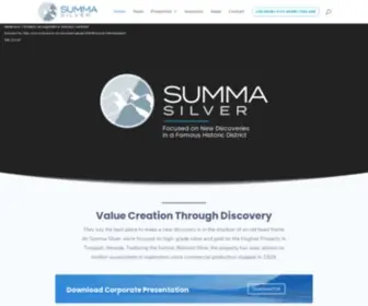 Summasilver.com(Summa Silver) Screenshot