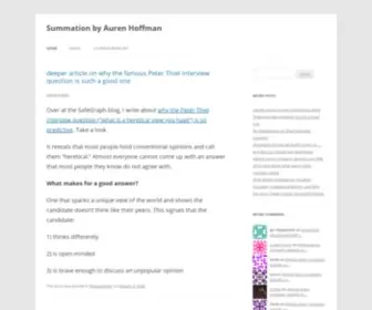 Summation.net(Summation by Auren Hoffman) Screenshot