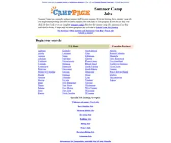 Summercampstaff.com(Summer Camps Jobs) Screenshot