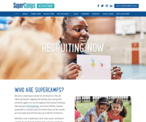 Summercampwork.co.uk(Supercamps Recruitment) Screenshot