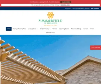 Summerfieldredlands.com(Assisted Living in Redlands) Screenshot