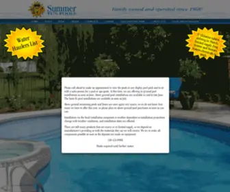 Summerfunpools.com(Summer Fun Pools) Screenshot