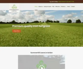 Summerhilllawns.ie(Call Summerhill Lawns for the finest Irish turfgrass sod) Screenshot