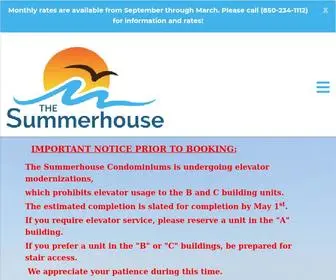 Summerhousepc.com(The Summerhouse Condominium in Panama City Beach Florida) Screenshot