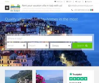 Summerinitaly.com(Vacation rental in Italy) Screenshot