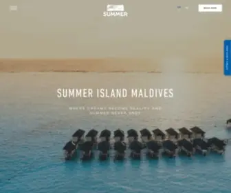 Summerislandmaldives.com(Summer Island Maldives Home) Screenshot