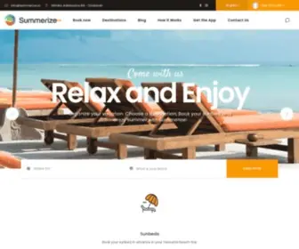 Summerize.io(Book your sunbed in your favourite beach bar) Screenshot