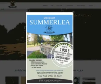 Summerlea.com(Golf à Vaudreuil QC) Screenshot