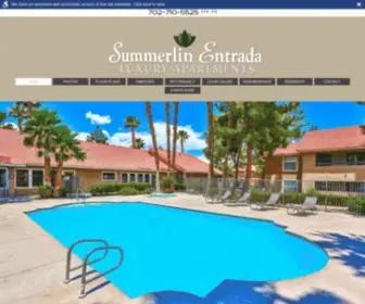 Summerlinentrada.com(Apartments for Rent in Las Vegas) Screenshot