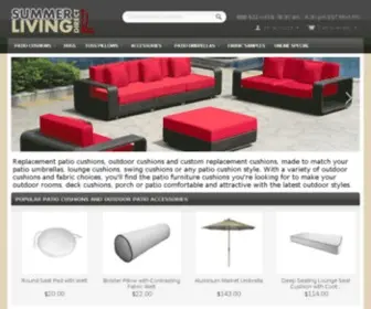 Summerlivingdirect.com(Custom Patio Cushions) Screenshot