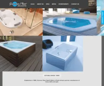 Summerplace.co.za(Summer Place Spas & Baths) Screenshot