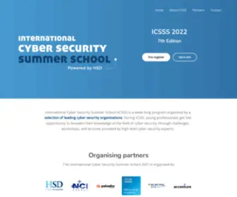 Summerschoolcybersecurity.org(International Cyber Security Summer School) Screenshot