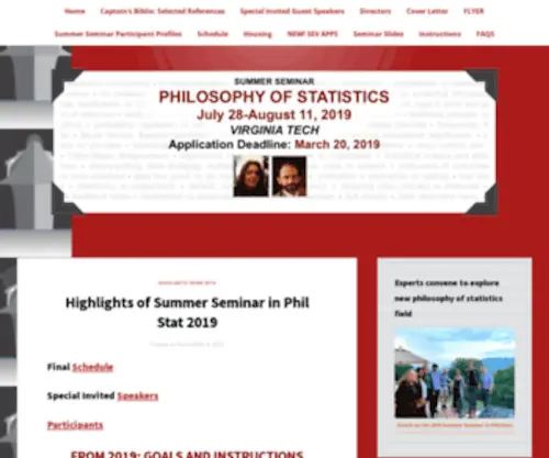 Summerseminarphilstat.com(Summer Seminar PhilStat) Screenshot