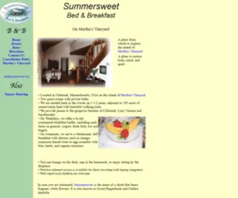 Summersweet.org(Summersweet B&B index) Screenshot