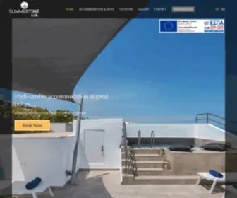 Summertime-Santorini.com(Santorini Hotels in Fira) Screenshot