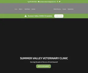 Summervalleyvet.com(Aurora, COVeterinarian) Screenshot