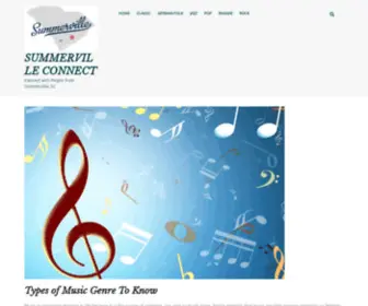 Summervilleconnect.com(Types of Music) Screenshot