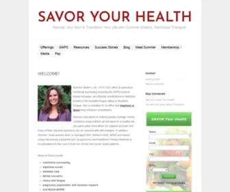 Summerwaters.com(Savor Your Health) Screenshot