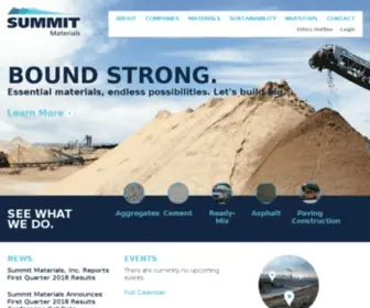 Summit-Materials.com(Summit Materials) Screenshot
