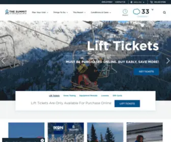 Summitatsnoqualmie.com(Seattle's Home Mountain) Screenshot