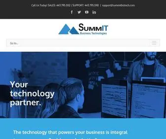 Summitbiztech.com(Summit Business Technologies offers technical support) Screenshot