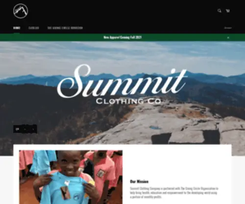 Summitclothingcompany.com(Summit Clothing Company) Screenshot