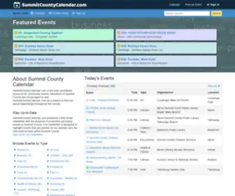 Summitcountycalendar.com(Community Events Calendar for Akron) Screenshot