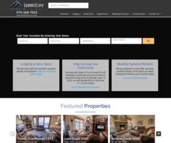Summitcove.com(Keystone Vacation Rentals by SummitCove Property Management) Screenshot