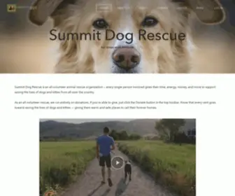 Summitdogrescue.org(SUMMIT DOG RESCUE) Screenshot