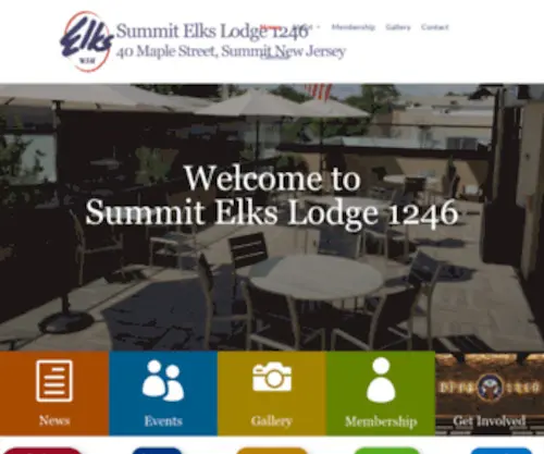 Summitelks1246.org(Summit Elks Lodge 1246) Screenshot