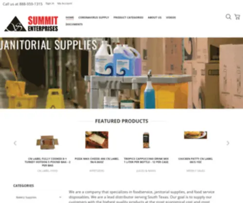 Summitenterprises.net(Food Service Disposables) Screenshot