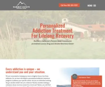 Summitestate.com(Summit Estate Recovery Center's Northern California addiction treatment center) Screenshot
