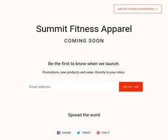 Summitfitapparel.com(Summit Fitness Apparel) Screenshot