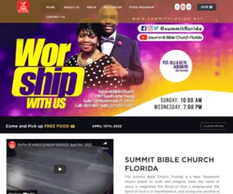 Summitflorida.net(Home Summit Bible Church) Screenshot