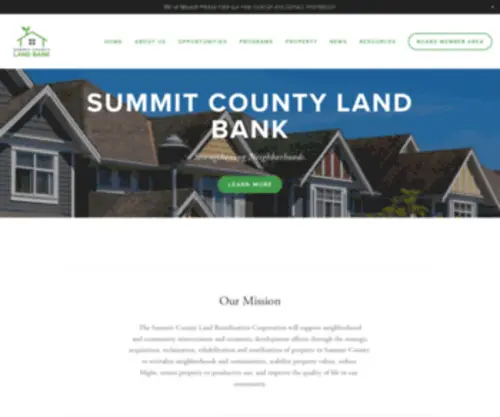 Summitlandbank.org(Summit County Land Bank) Screenshot