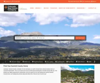 Summitliving.com(Colorado Real Estate Summit County) Screenshot