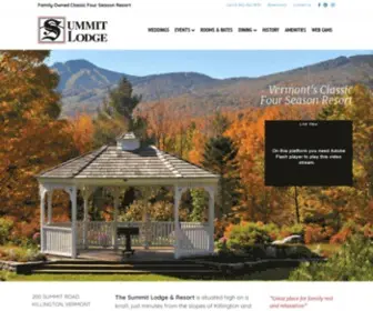 Summitlodgevermont.com(Summit Lodge) Screenshot