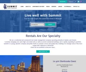 Summitmanagement.ca(Rentals are our Specialty) Screenshot