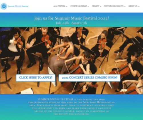 SummitmusicFestival.org(Summit Music Festival and Institute) Screenshot