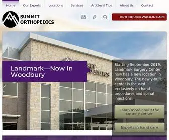 Summitortho.com(Summit Orthopedics) Screenshot