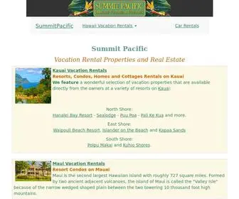 Summitpacific.com(Summit Pacific Vacation Rentals) Screenshot