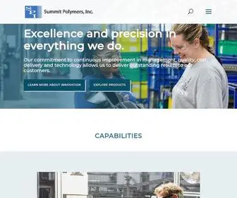 Summitpolymers.com(We are a leading automotive supplier of interior kinetic and decorative systems. Everything we do) Screenshot
