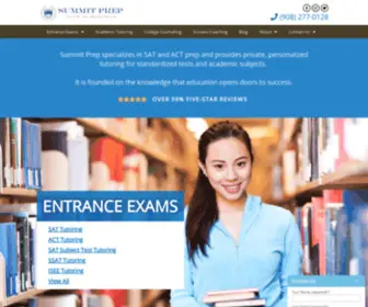 Summitprep.com(The Best Private SAT and ACT Tutoring) Screenshot