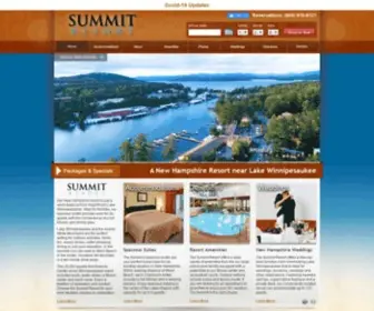 Summitresortnh.com(A New Hampshire Resort & Hotel on Lake Winnipesaukee) Screenshot