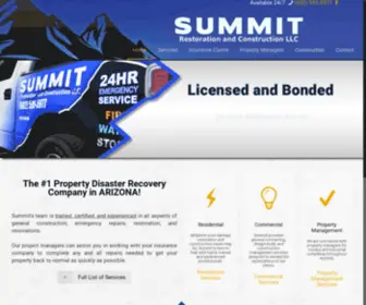 Summitrestorationaz.com(Summit's team) Screenshot