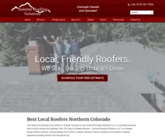 Summitroofingsolutionsllc.com(Summit Roofing Solutions LLC) Screenshot