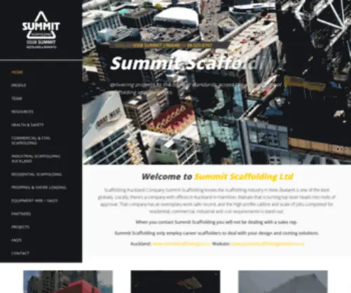 Summitscaffolding.co.nz(Commercial) Screenshot