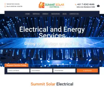 Summitsolar.com.au(Summit Solar Electrical) Screenshot